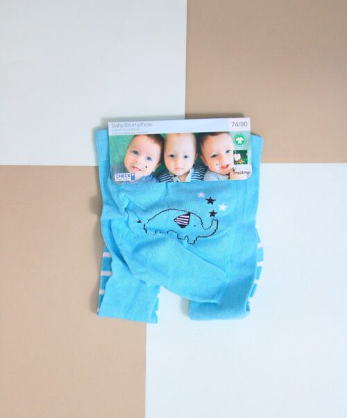 جوراب شلواری بچگانه آبی